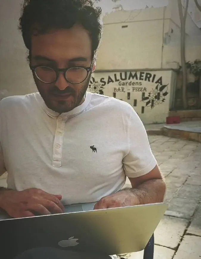 Isaac the food scientist working on pizza dough recipes